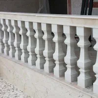 نرده سنگی تراس 70 سانتی طرح آریو