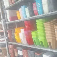 فروش کلی یک انبار گلدان پلاستیک سفال چینی