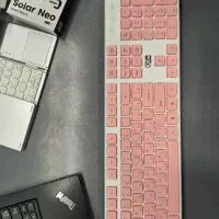 کیبورد و موس بی سیم EXON رنگ صورتی