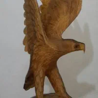 مجسمه عقاب بسیار زیبا چوب گردو کلکسیونی|کلکسیون اشیاء عتیقه|تهران, خواجه نصیر طوسی|دیوار