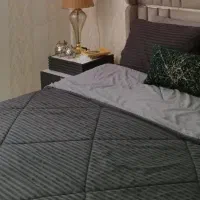 رو تختی ۶ تکه دو رنگ هتلی در حد نو