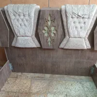 تخت خواب دو نفره در حد نو|تخت و سرویس خواب|دهلران, |دیوار