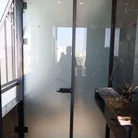 پارتیشن شیشه‌ای ریل آکاردئونی شیشه حمام کیفیت تضمی