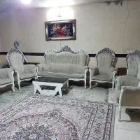 یک دست مبل ۹نفره ی سلطنتی با ۴ تا میز عسلی|مبلمان خانگی و میز عسلی|تاکستان, |دیوار