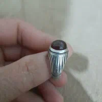 انگشتر نقره عقیق یمن  وقلم|جواهرات|خرم‌آباد, |دیوار