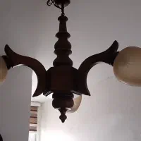 لوستر چوبی کلاسیک|لوستر و چراغ آویز|رشت, دیانتی|دیوار