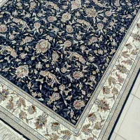 دوعدد ۶ متری آکبند قالی سلیمان سورمه ای