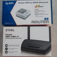 مودم ADSL + روتر وای‌فای ZyXEL (مکمل هم) در حد نو