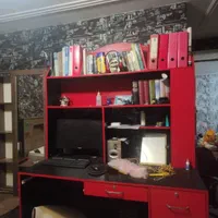 میز تحریر سفارشی با کتابخانه و کمد لباس