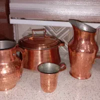 ظروف مسی در حد نو