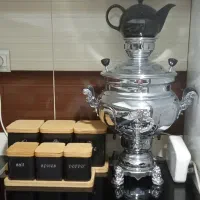 سماور هشت لیتری کوره دار