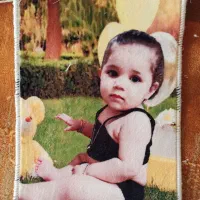 چاپ عکس شخص بر روی تابلو فرش