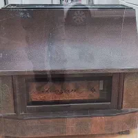 بخاری گازی طرح شومینه|بخاری، هیتر، شومینه|آمل, |دیوار