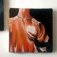 نقاشی رنگ روغن روی بوم