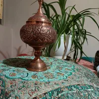 شکلات خوری پایه دار قلم زنی مسی اصفهان