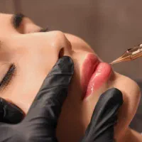 مدل خانم برای فیبروز ابرو و شیدینگ لب