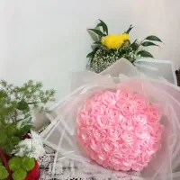 گل روبانی دست‌ساز|گل مصنوعی|پیشوا, |دیوار