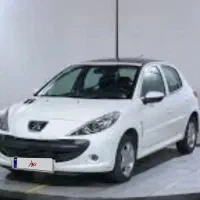 پژو۲۰۷ اتومات سقف شیشه ایی ارتقا یافته سفید
