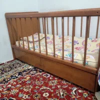 تخت کودک و نوجوان تمام چوب