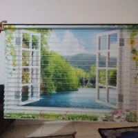 پرده سه بعدی طرح دریا