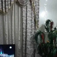 پرده به همراه والان و کتیبه و زیر پرده و تور وسط|پرده، رانر، رومیزی|تهران, پرستار|دیوار