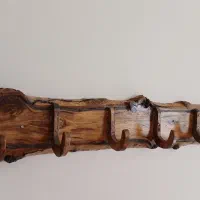 جالباسی چوبی و آینه کار چوب