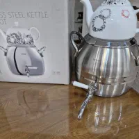 کتری استیل بنتاتی و قوری و  کتری کوچکتر