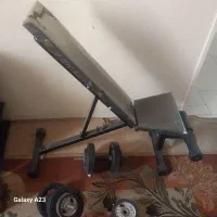 دمبل وزنه با میز پرس چند کاره