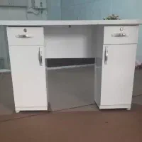 میز کامپیوتر دو تکه کتابخانه دار