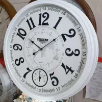 ساعت دیواری طوسی سفید و قهوه ای والرین جدید رسید|ساعت دیواری و تزئینی|اراک, |دیوار