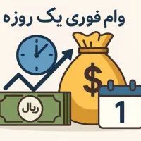 وام ۴۵ میلیونی واریز همان روز