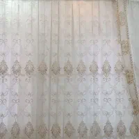 پرده ترکیه ای مناسب پذیرایی به همراه 2 عدد والان