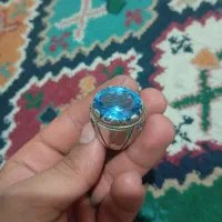انگشتر نقره توپاز