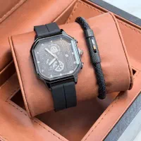 ست ساعت مردانه بهمراه دستبند