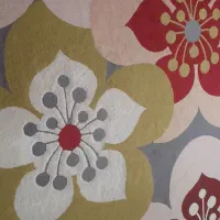 فرش فانتزی ۶متری اتاق خواب و پنل پرده وموکت|فرش|تهران, قصر فیروزه ۲|دیوار