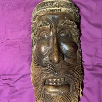 دیوار کوب چوبی طرح صورت