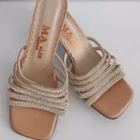 صندل پاشنه شیشه ای سایز 38