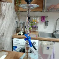قلیان بزرگ برنجی سایز بزرگ ،پایه دوسیب