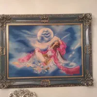 تابلو فرش ۴ تخته  ۱ تابلو ابریشم کار شده