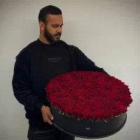 فروش باکس دسته گل رز هلندی مشهد