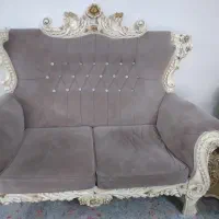 مبل ۷نفره همراه کنسول و آینه و تابلو فرش|مبلمان خانگی و میز عسلی|پاکدشت, پاکدشت (مامازند)|دیوار