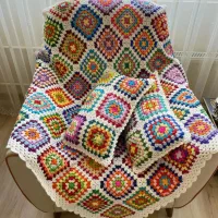 شال مبل دستبافت|رختخواب، بالش، پتو|تهران, جنت‌آباد مرکزی|دیوار