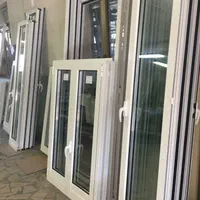درب و پنجره upvc توری شیشه دو جداره.