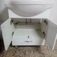 روشویی سالم کابینتی همراه با شیر|لوازم سرویس بهداشتی|قم, علی آباد سعدگان|دیوار