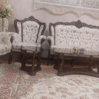 مبل چوب گردو و راحتی|مبلمان خانگی و میز عسلی|اصفهان, بوستان آینه خانه|دیوار