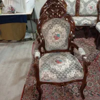 مبل سلطنتی ۹نفره ابر پارچه تعویض شد نو کارگاه مبل|مبلمان خانگی و میز عسلی|تبریز, |دیوار