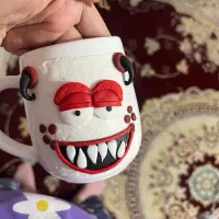 ماگ عروسکی خمیر خشک