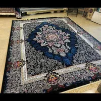 فرش ۳ در ۴ مانلی سرمه ای نگین مشهد|فرش|جیرفت, |دیوار