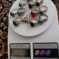 انگشتر تیتانیوم با روکش نقره  ،  حراج