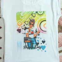 تیشرت زمینه سفید